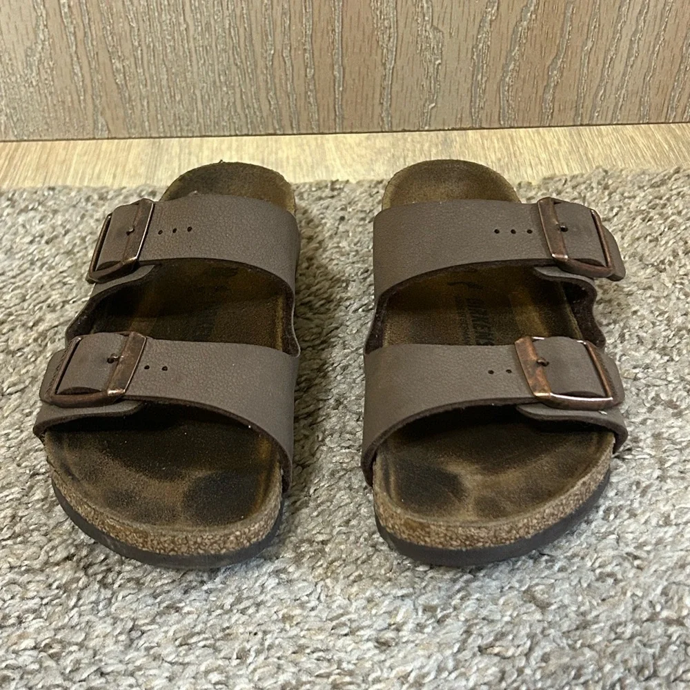 Birkenstock Arizona Sandals Mocha Unisex Child's Brown Size 30 12 Outdoor Summer